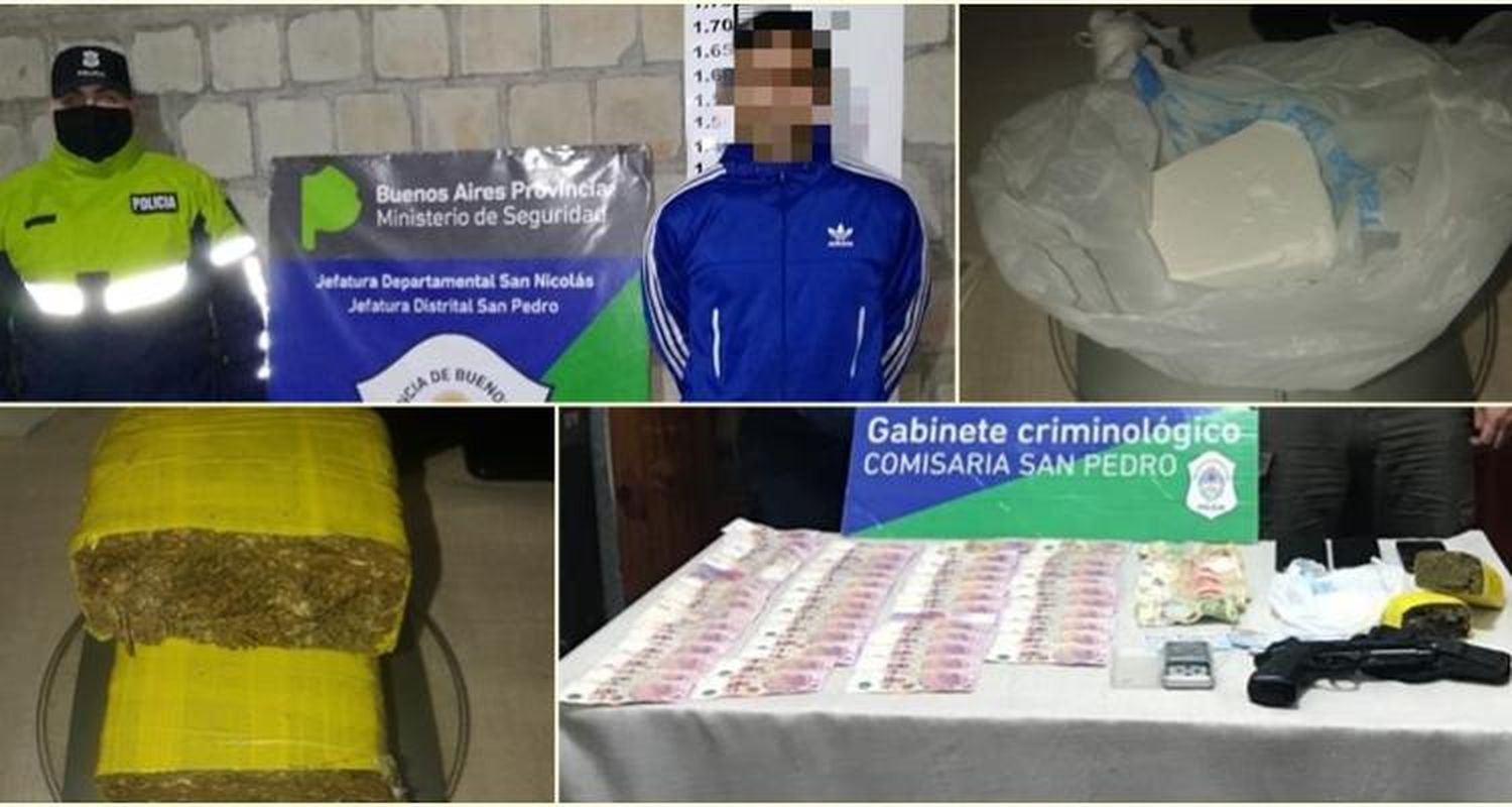 Se puso nervioso porque lo pararon en un control de tránsito, lo requisaron y le encontraron drogas y un arma de fuego