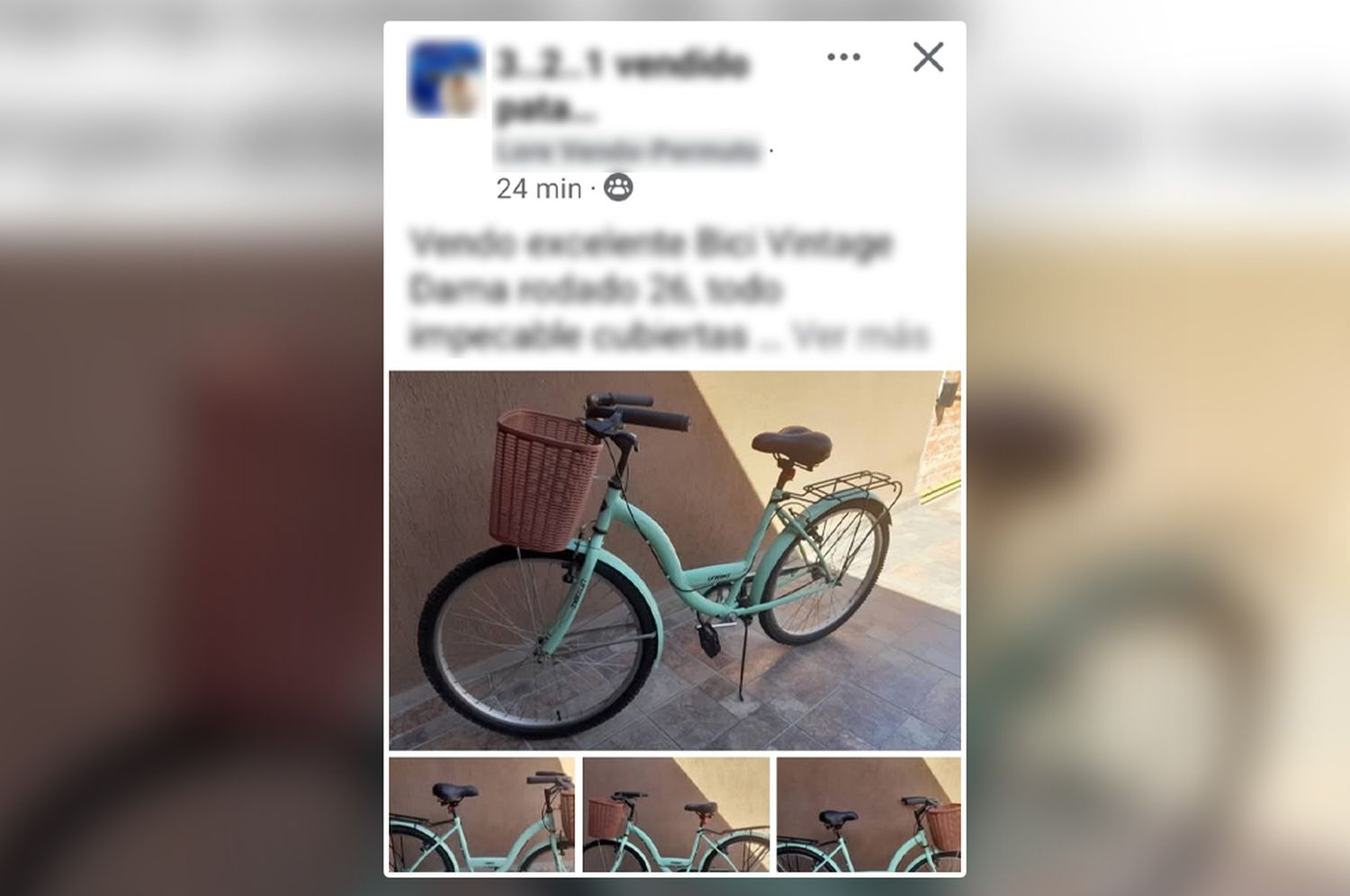 Encontró en venta en Facebook la bicicleta que le habían robado en enero