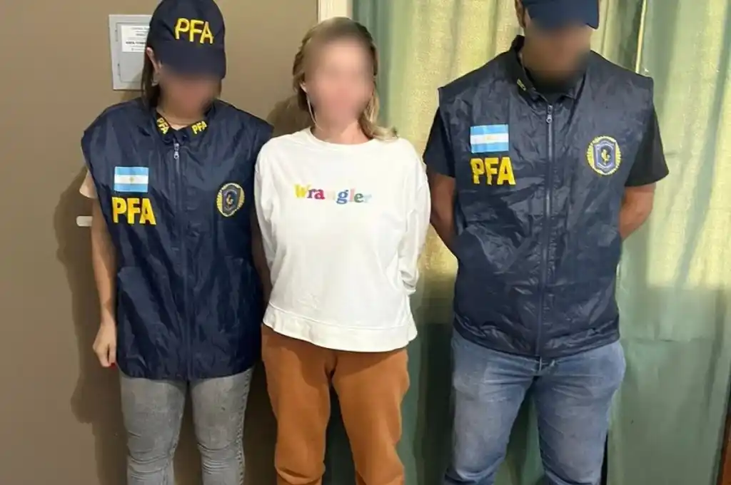 Una de las detenidas.