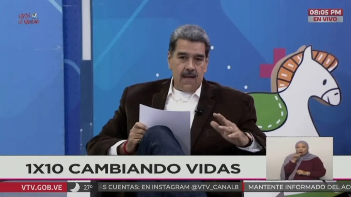 Maduro asegura que María Corina Machado ESTÁ EN COLOMBIA y es financiada por el narcotráfico (VIDEO)