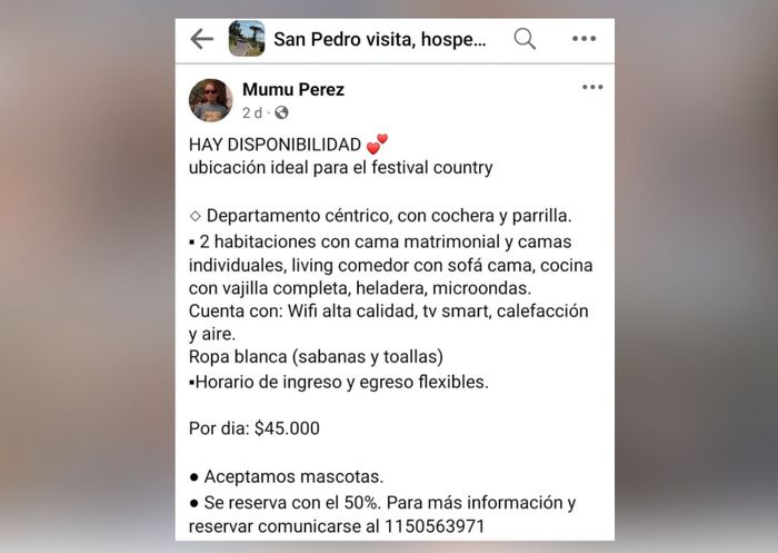 Falso perfil country