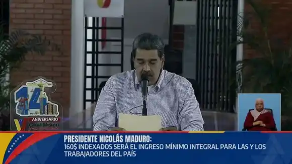 Maduro anunció el aumento del INGRESO MÍNIMO INTEGRAL a 160 DÓLARES mensuales