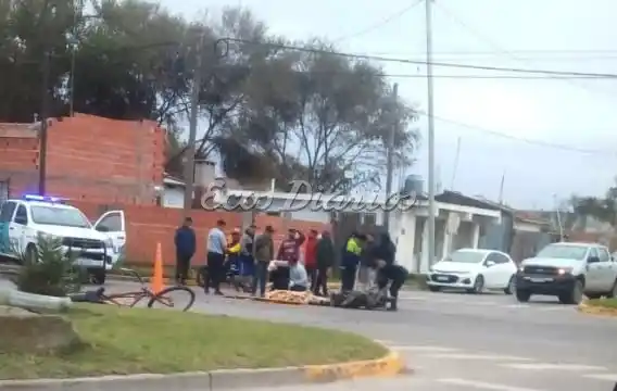 Fuertes golpes recibió el motociclista