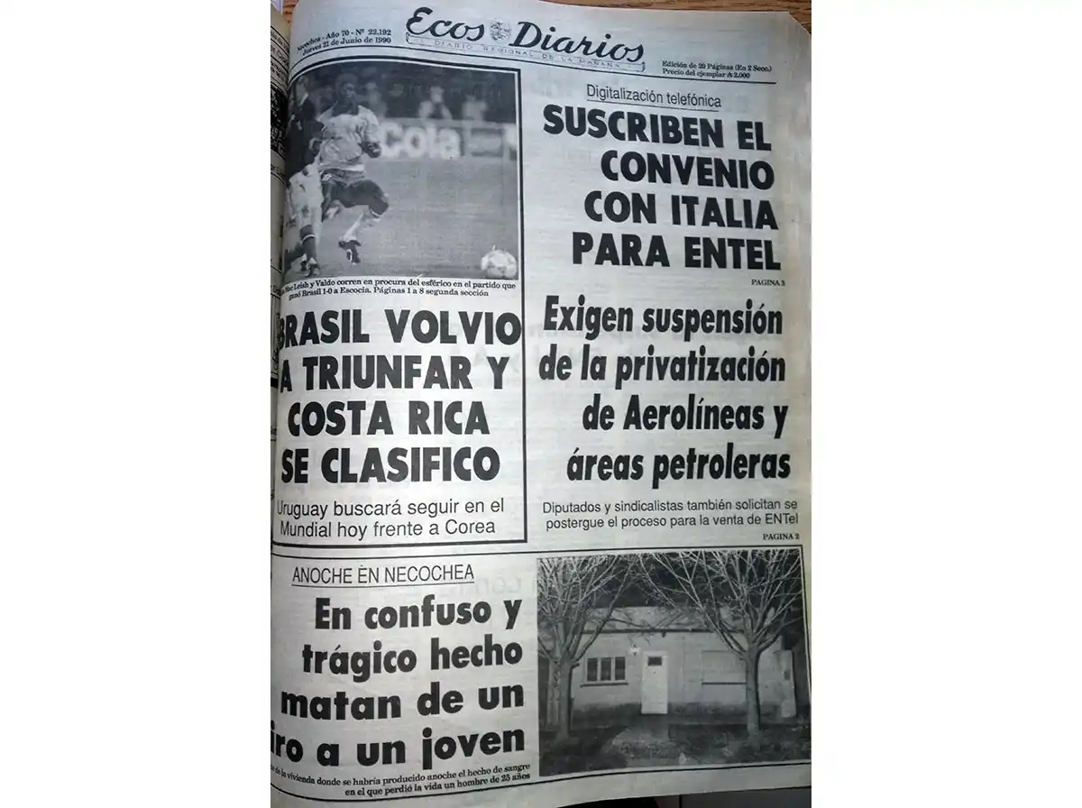 Jueves 21 de junio de 1990