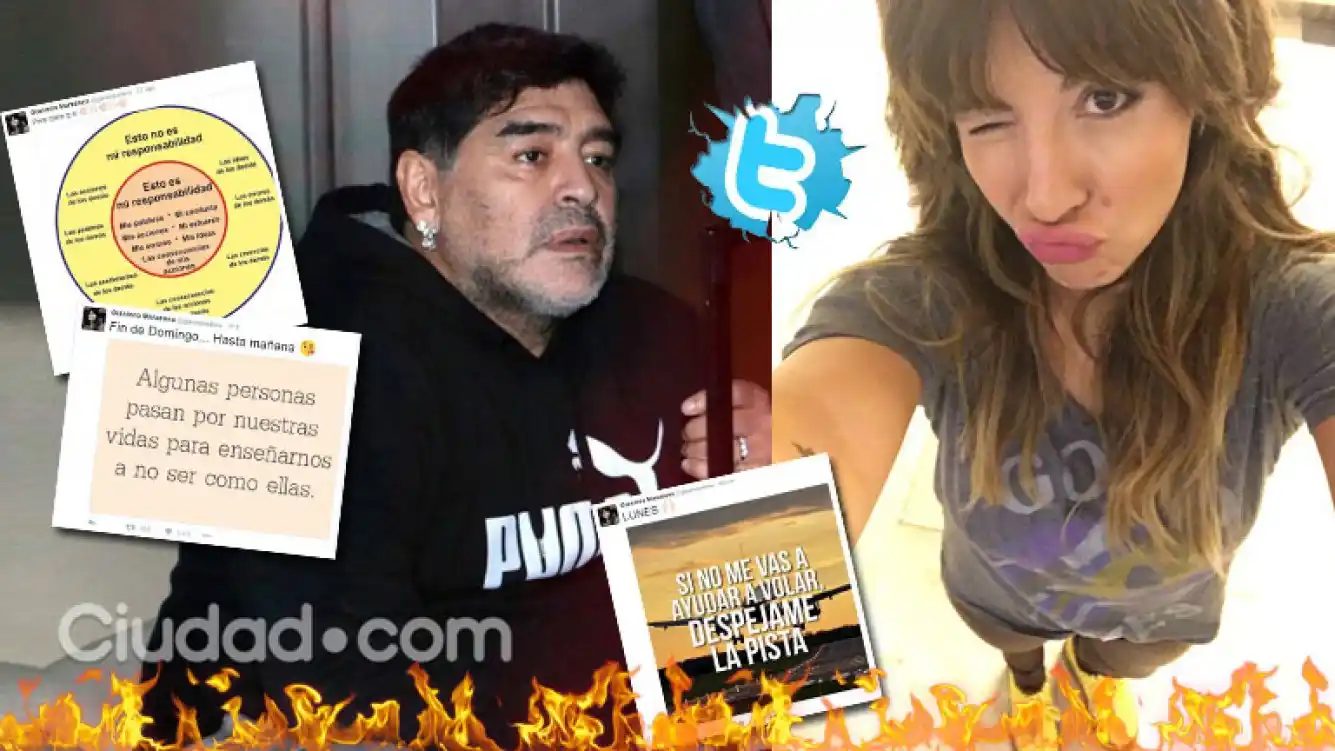 Los picantes tweets de Gianinna Maradona ¿para su padre?