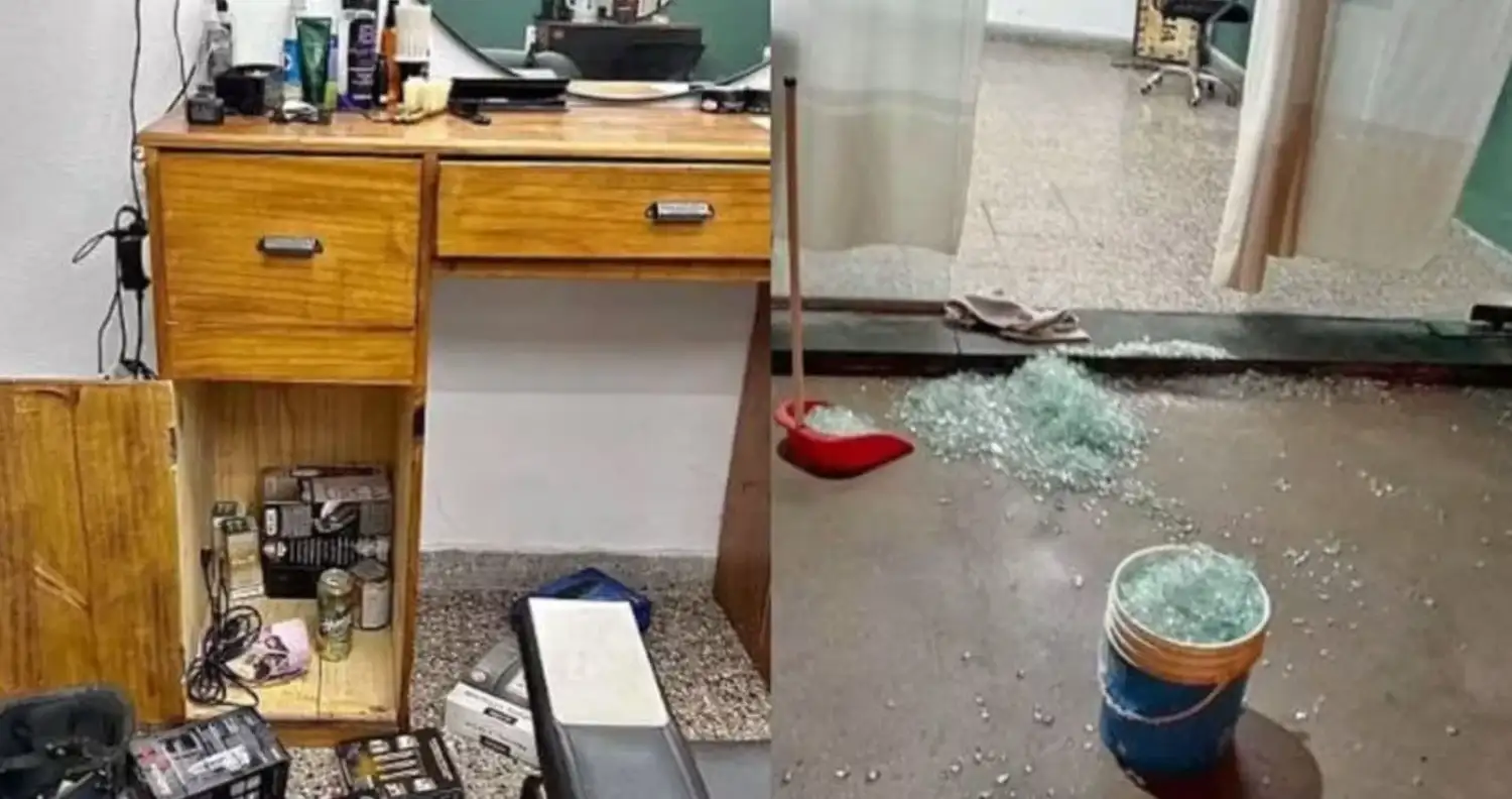 Robo en barbería de calle Bonorino