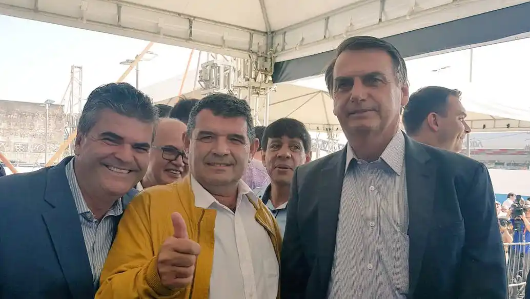 Olmedo consiguió su foto con Bolsonaro