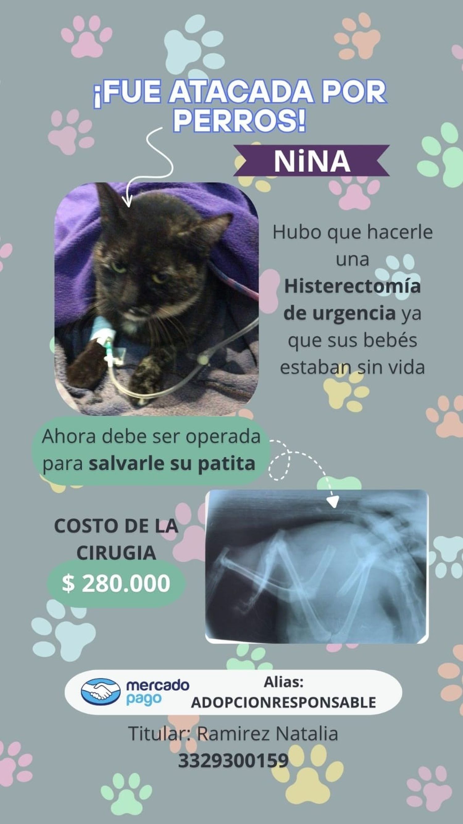 pedido solidario para nina