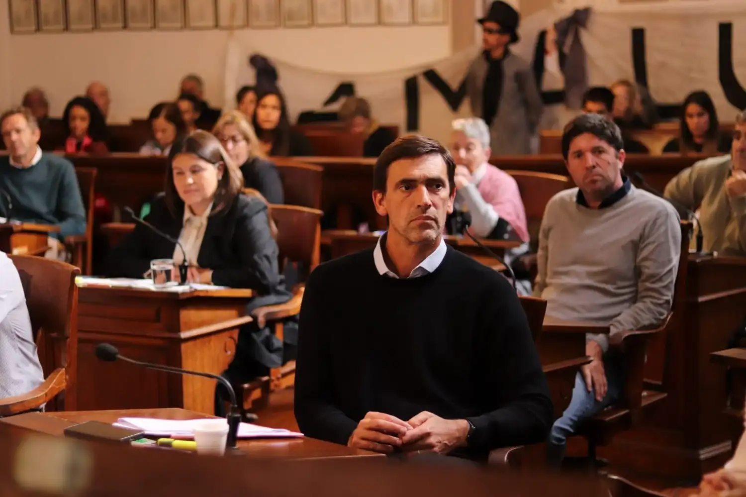 Rogelio Iparraguirre, de Fuerza Patria. Presentó un pedido de informe sobre la pirca destruida.