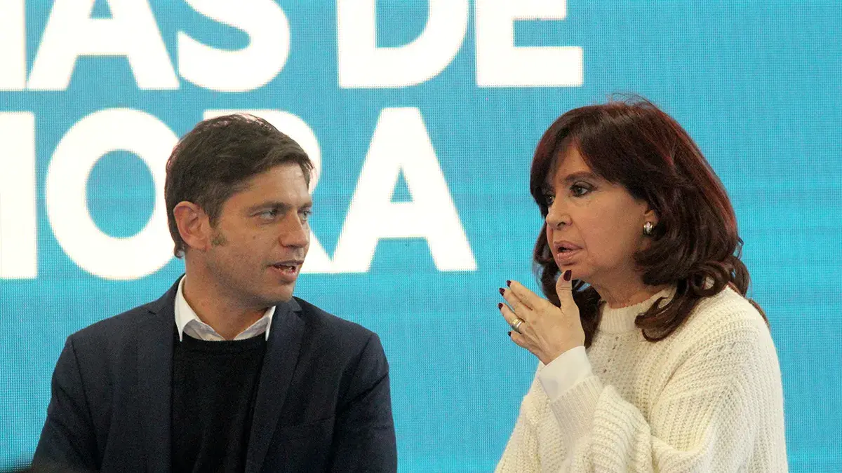 Kicillof y un mensaje de apoyo a Cristina Kirchner en medio de la interna