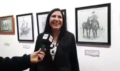 Carina Demarchi presentó la muestra “Mi vida en el arte”