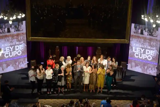La Cámara de Diputados conmemoró los 30 años de la Ley de Cupo Femenino