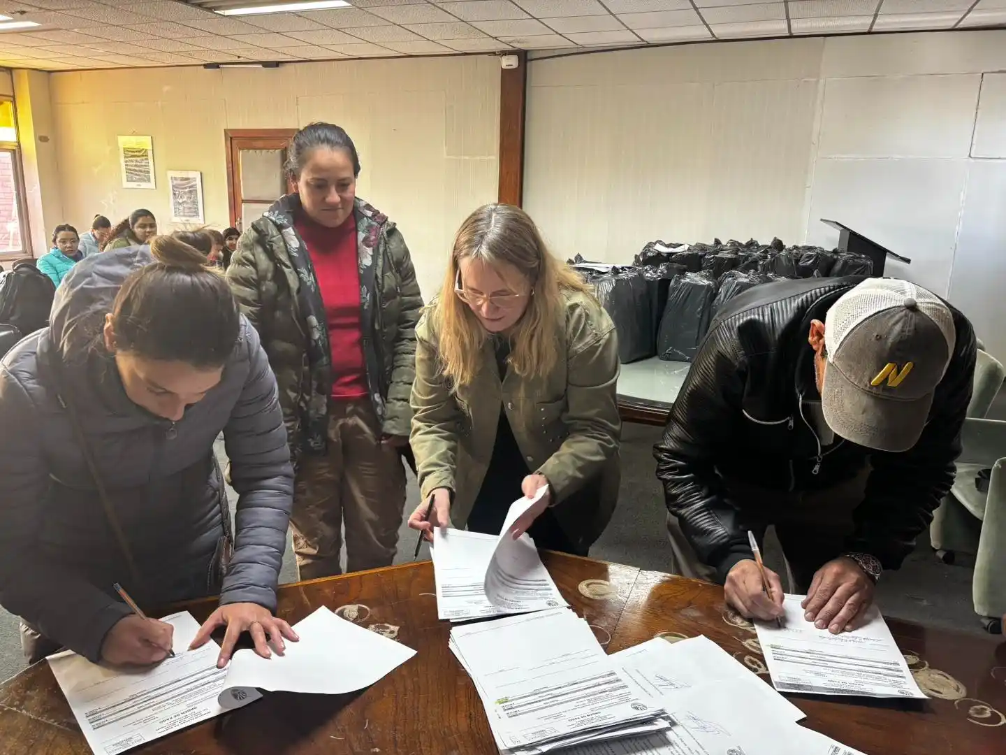 Doces escuelas fueron beneficiadas. Foto: Municipalidad de Rufino.