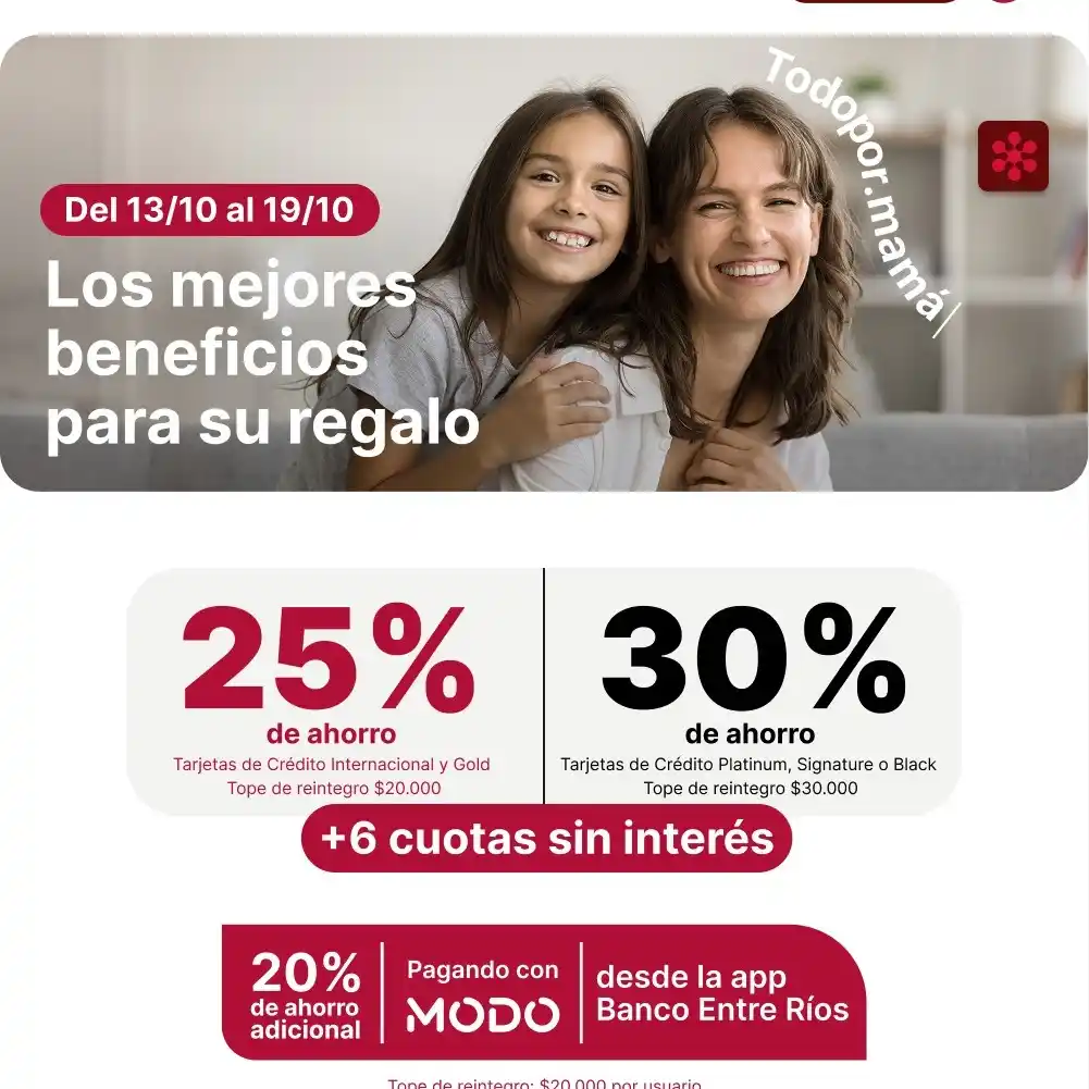 Día de la Madre: cómo aprovechar hasta 50% de ahorro y cuotas sin interés esta semana