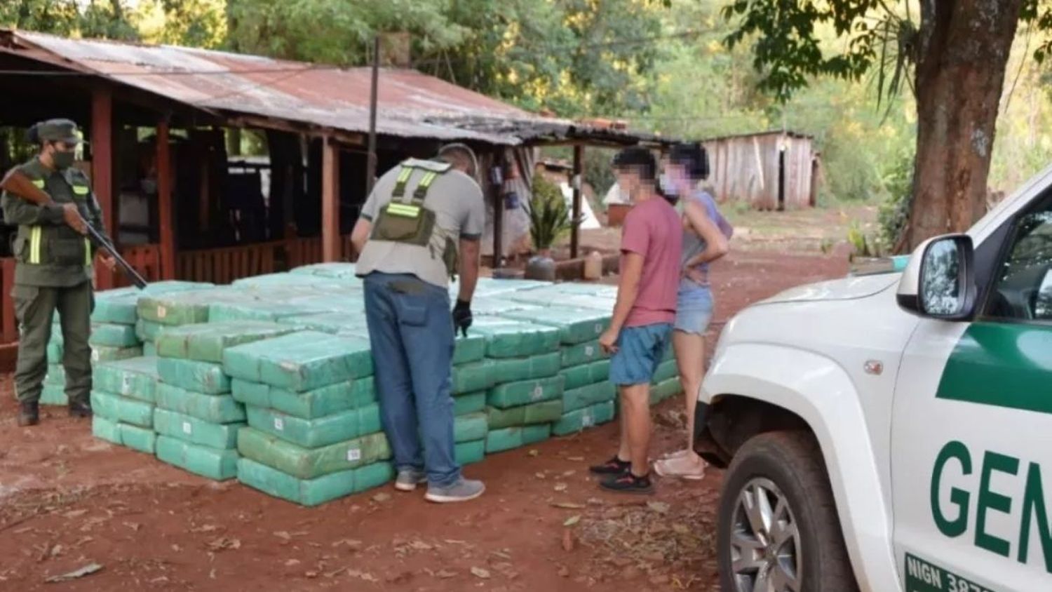 Gendarmería decomisa más de 5 toneladas de marihuana en Misiones