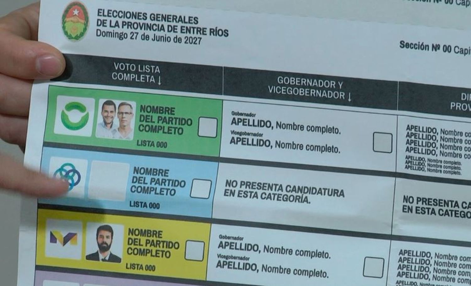 La Legislatura entrerriana sancionó la reforma política: en 2027 se votará con Boleta Única de Papel