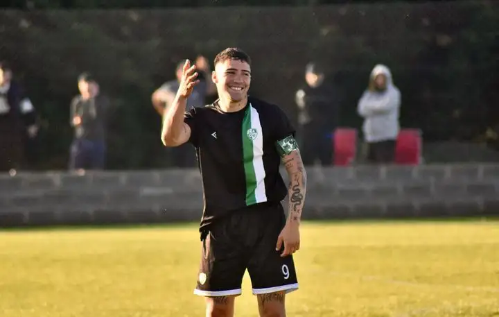 Santillán fue la gran figura de la tarde con 3 goles ante Banfield. (Foto: Prensa Once Unidos)