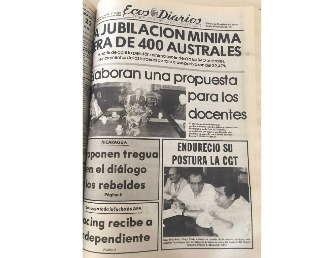 Miércoles 23 de marzo de 1988