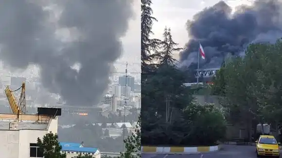 Video: Israel bombardeó la TV estatal iraní en plena transmisión en vivo