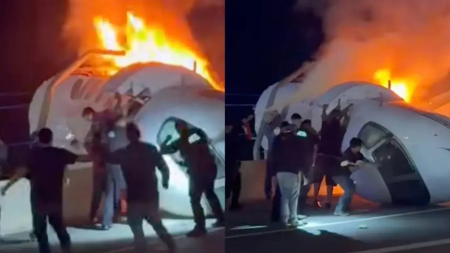 Texas: una avioneta cayó sobre una autopista, se incendió y dejó un muerto
