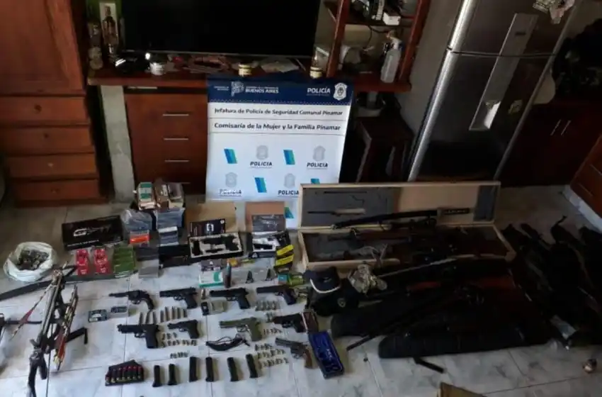 Una amenaza a su pareja, la clave para encontrar un arsenal en una casa en Mar del Plata