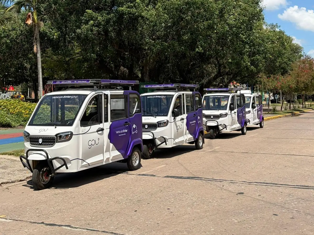 Así son los vehículos eléctricos de tres ruedas que serán operados por la empresa GOU SRL.