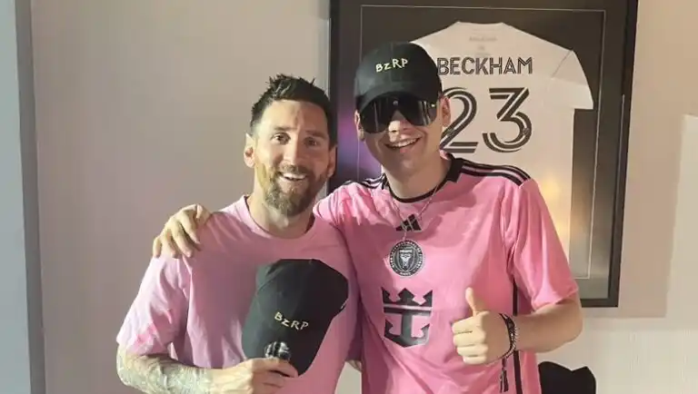 El inesperado regalo que recibió Bizarrap de parte de Lionel Messi y Luis Suárez en Miami