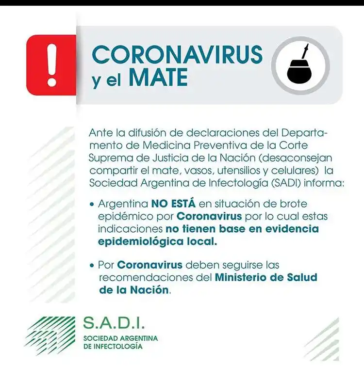 El coronavirus y el mate