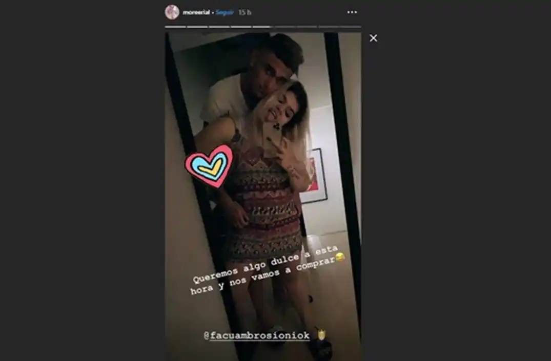 More Rial con antojos y foto con Facundo tocándole la pancita ¿se viene otro bebé?