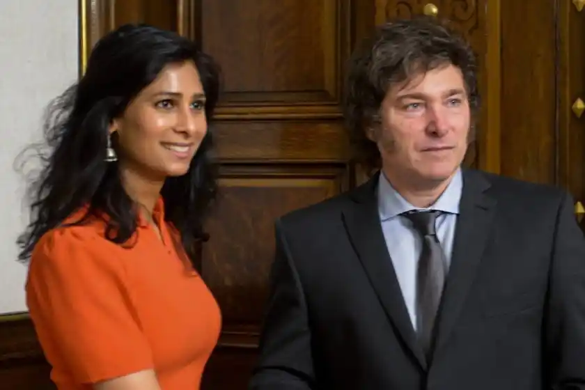 Milei se reunió con la subdirectora del FMI, Gita Gopinath