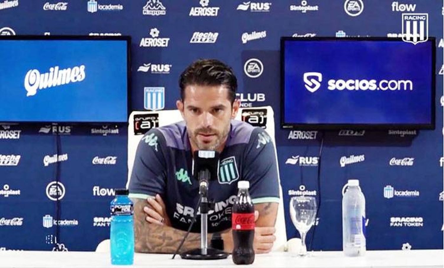 Gago, tranquilo: �SNo hay que volverse locos por la falta de gol⬝