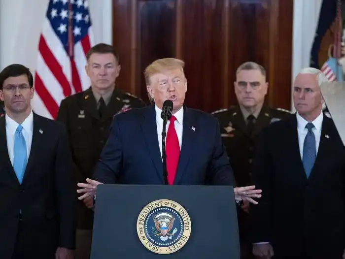 Donald Trump confirmó que no hubo  muertos por el ataque de Irán y estimó que el régimen �Sparece estar retrocediendo⬝ 