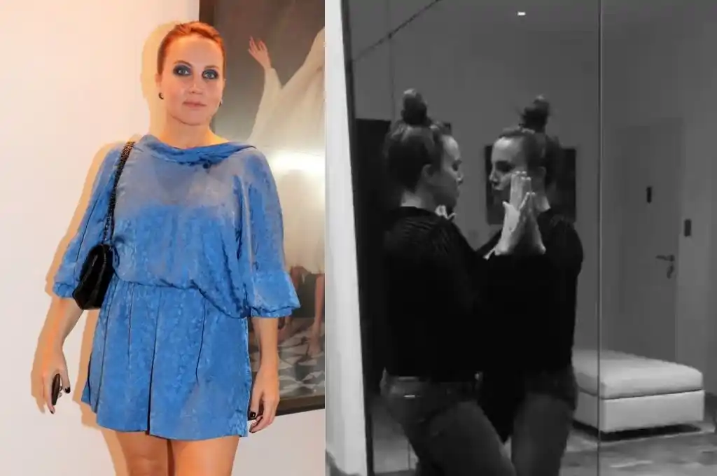 El sensual baile de Cora Reutemann frente a un espejo al ritmo de Los Palmeras