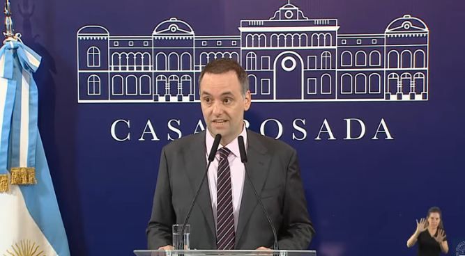 Vocero presidencial, Manuel Adorni