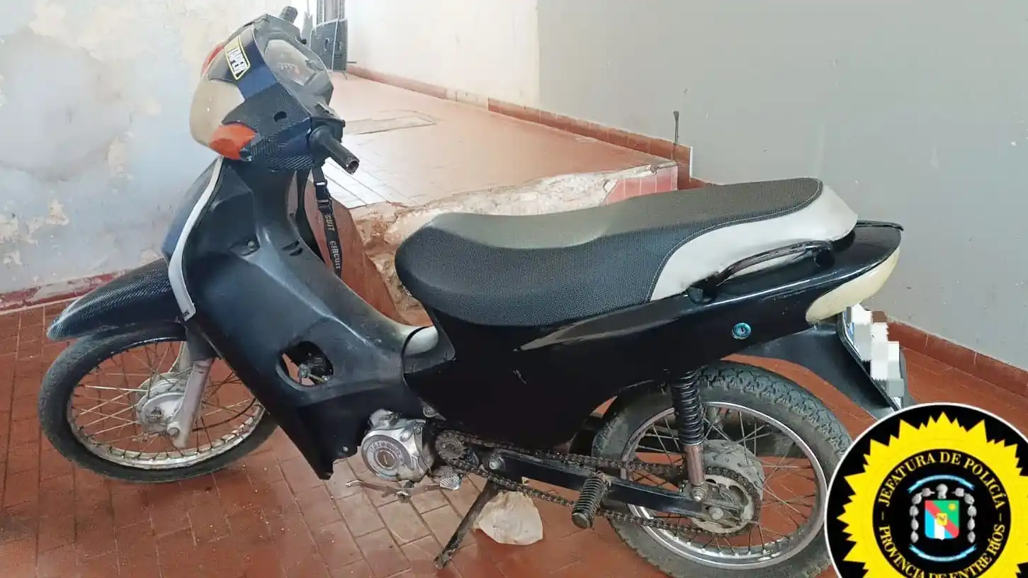 Secuestran motocicleta con numeración suprimida