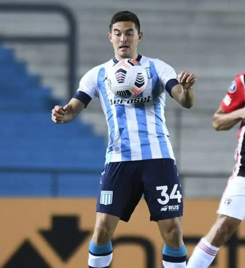 Maximiliano Lovera ingresó en la eliminación de Racing ante San Pablo