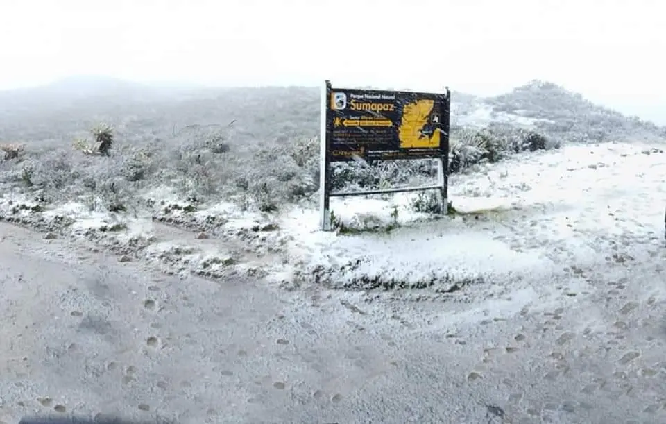 Nevó en Bogotá, por primera vez en 60 años (+ video)
