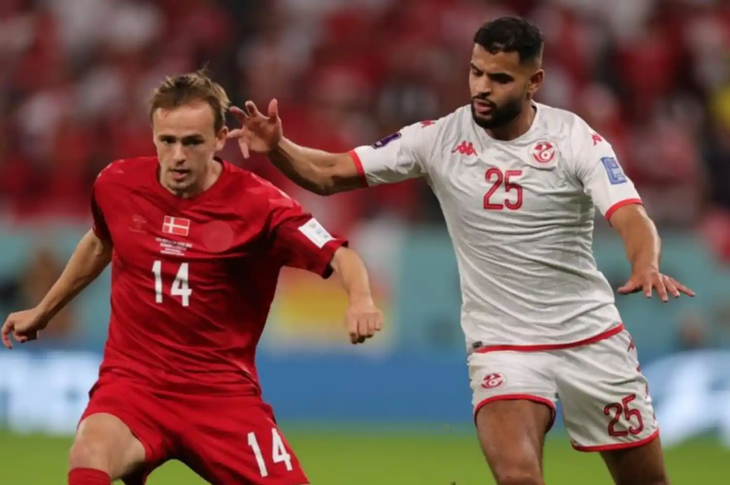 Dinamarca y Túnez empataron en el partido debut por el Mundial Qatar 2022