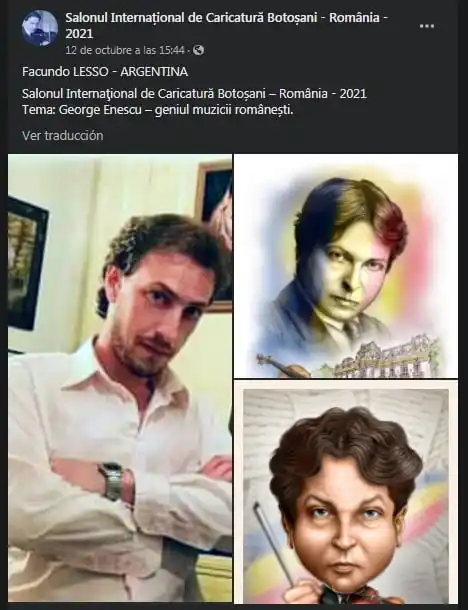 Facundo Lesso participó de un concurso en Rumania