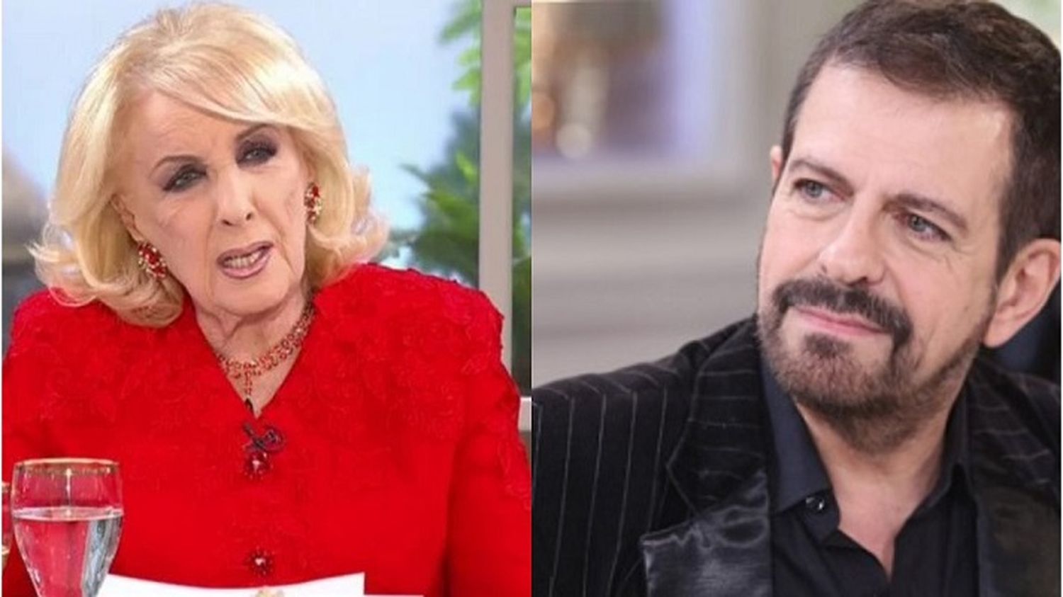 Terrible cruce entre Mirtha y el cantante Guillermito Fernández