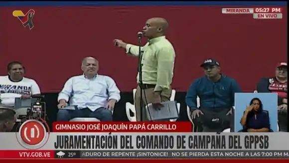 Chavismo juramenta comando de campaña en Miranda con la promesa de que las “guarimbas” no volverán