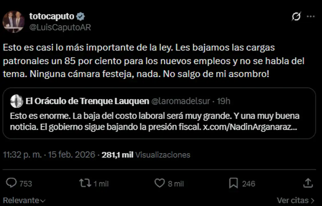 Caputo en X