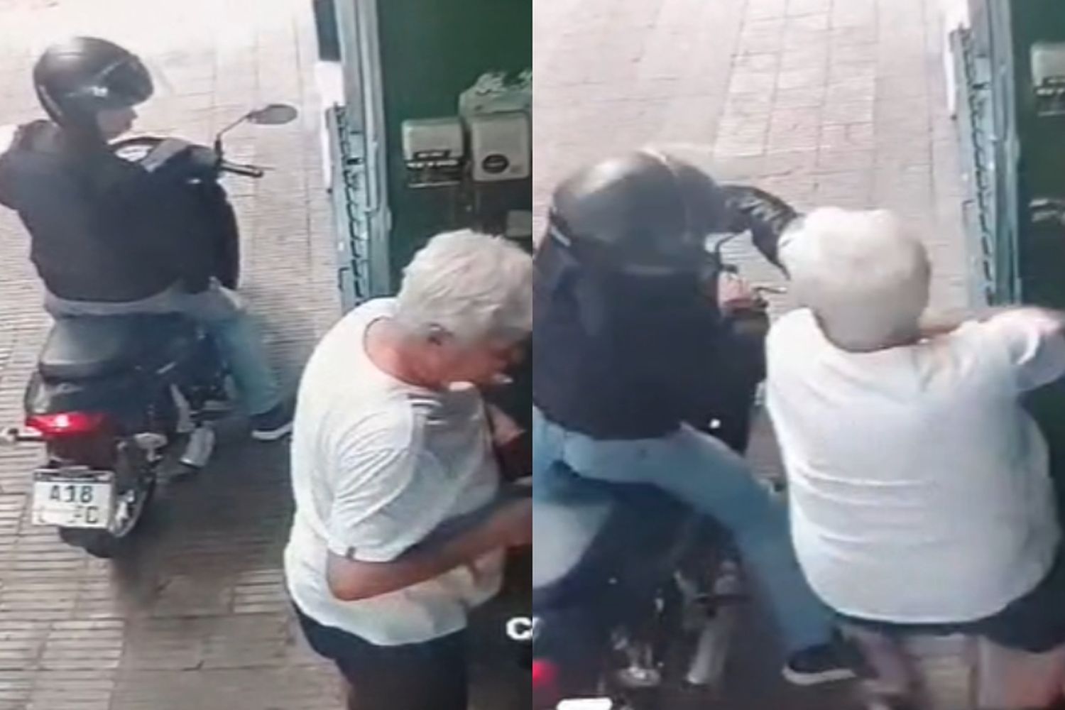 Video: el intento de robo frustrado de un motochorro en el centro de Rosario