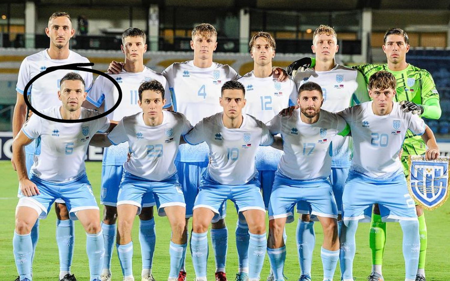 Un futbolista pergaminense presente en la histórica victoria de San Marino, la peor selección del mundo