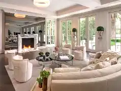 Esta es la sala de estar del ex boxeador