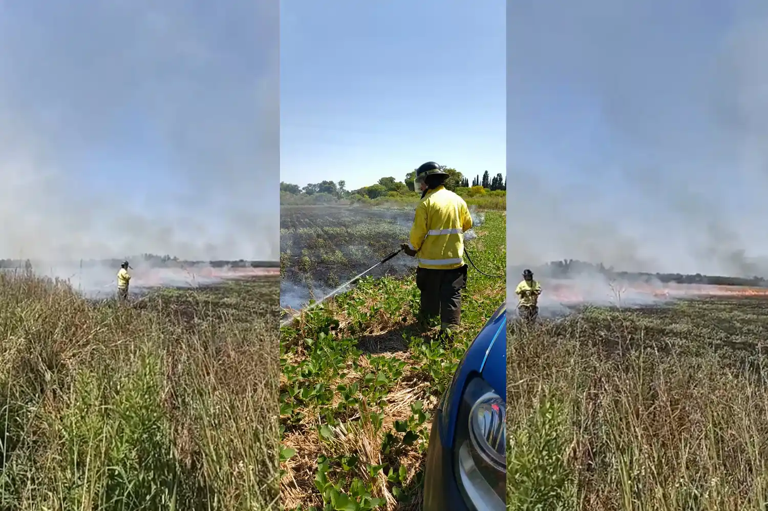 incendio bomberos rafaela rastrojo