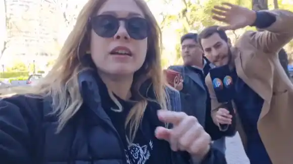 "Así son": Lemoine harta de la prensa tras acompañar a Karina Milei a votar en Vicente López