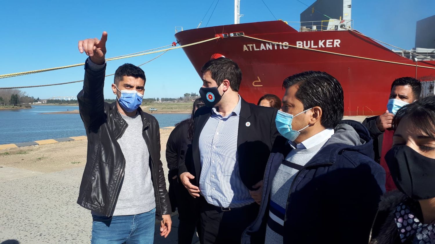 El subsecretario de Puertos Juan Lucero pasó por San Pedro y destacó la operatividad del puerto