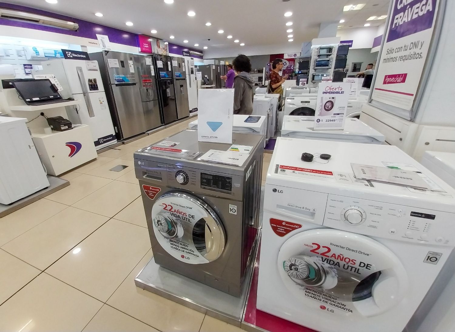 El mercado de electrodomésticos en Argentina se recupera a doble dígito.