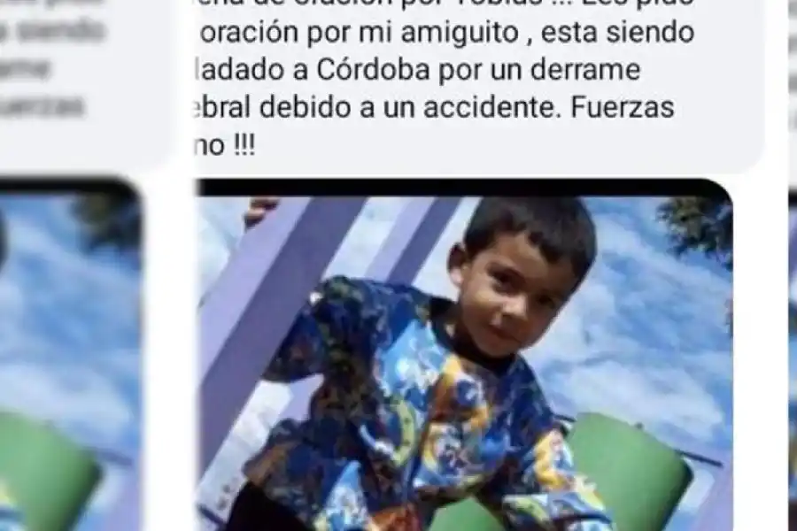 Piden cadena de oración para un niño que se golpeó con una hamaca en San Francisco